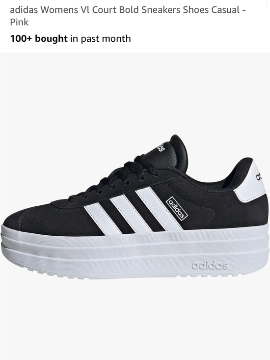 adidas Shoes - adidas Women's Platform Court Sneakers - Black/White